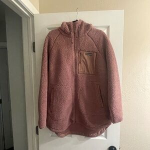 Columbia Sherpa Hooded Full Zip Fleece Jacket